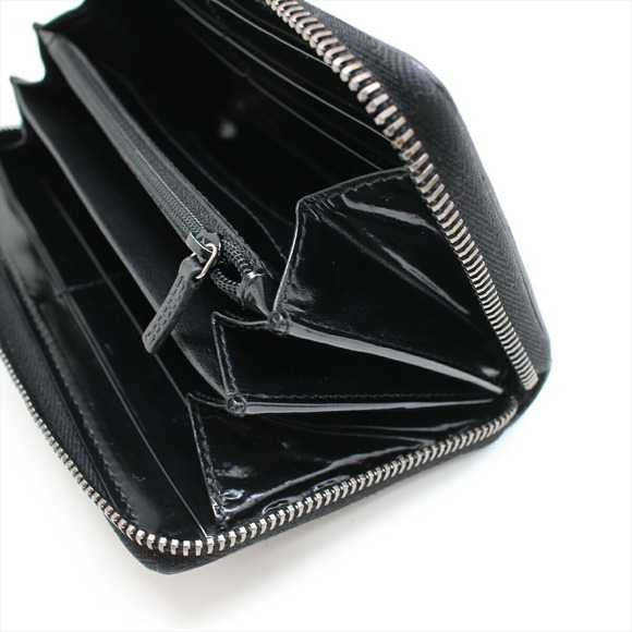 Gucci GG Implement Leather Round Zipper Wallet Black - Picture 12 of 12